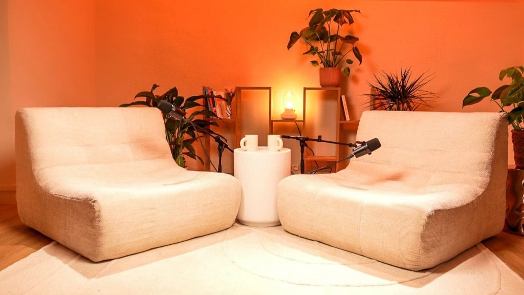 Studio podcast Paris orange